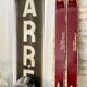 Paire de ski vintage en bois