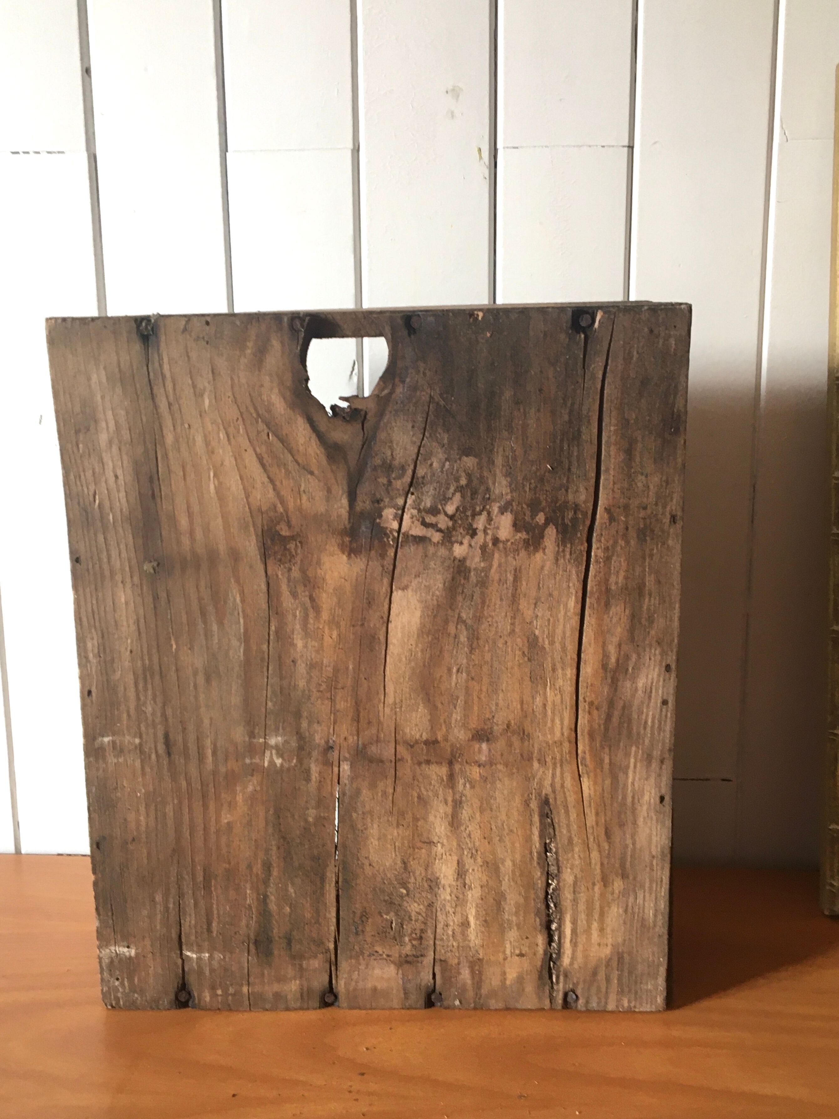 Casier 3 compartiments en bois ancien