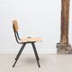 Chaise vintage empilable eromes F4 hêtre anthracite