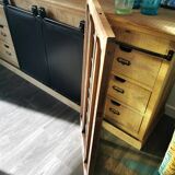 Stained glass window with framing