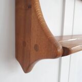 Vintage wall shelf in solid elm by Lucian Ercolani C1960 Ercol
