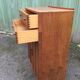 Vintage wardrobe said tall boy oak with 2 drawers and 2 doors