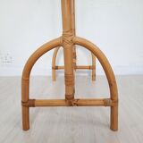 Deux porte-manteaux en bambou vintage