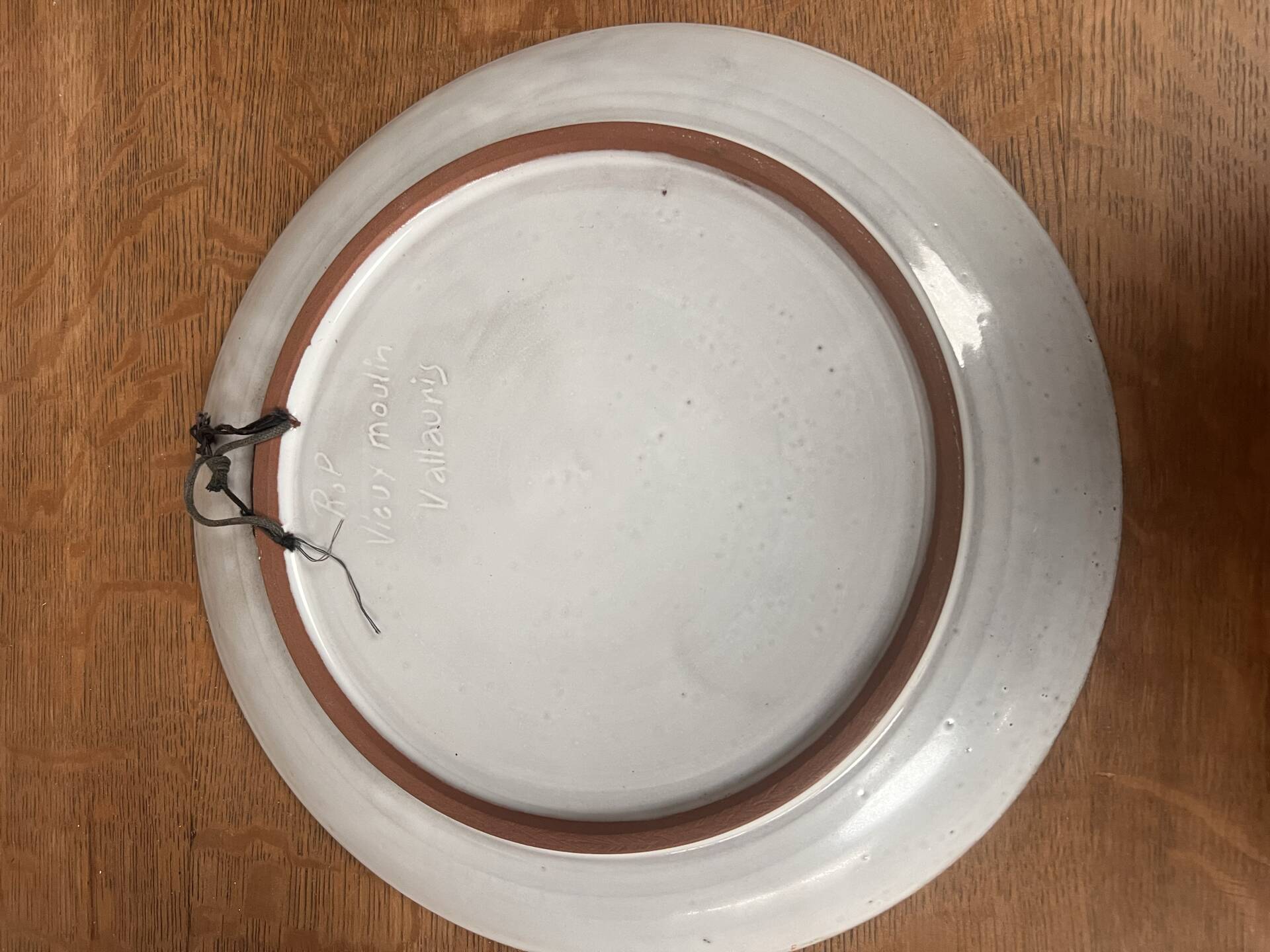 Ceramic plate the old mill Vallauris Perot