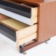 Small wooden desk with metal structure, Italy, 1960s.