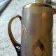 1930s brown and gold orangeade set