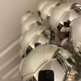 Kinetic lamp with half swivel spheres of the 70s