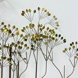 Curtis Jere large midcentury hanging wall forest sculpture "The Elms", 1973