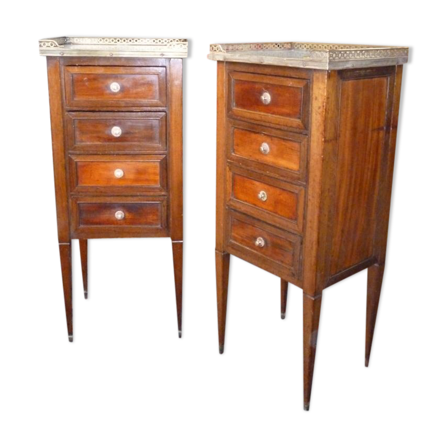 Paire de petites commodes époque XIX e