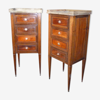 Paire de petites commodes époque XIX e