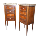 Paire de petites commodes époque XIX e
