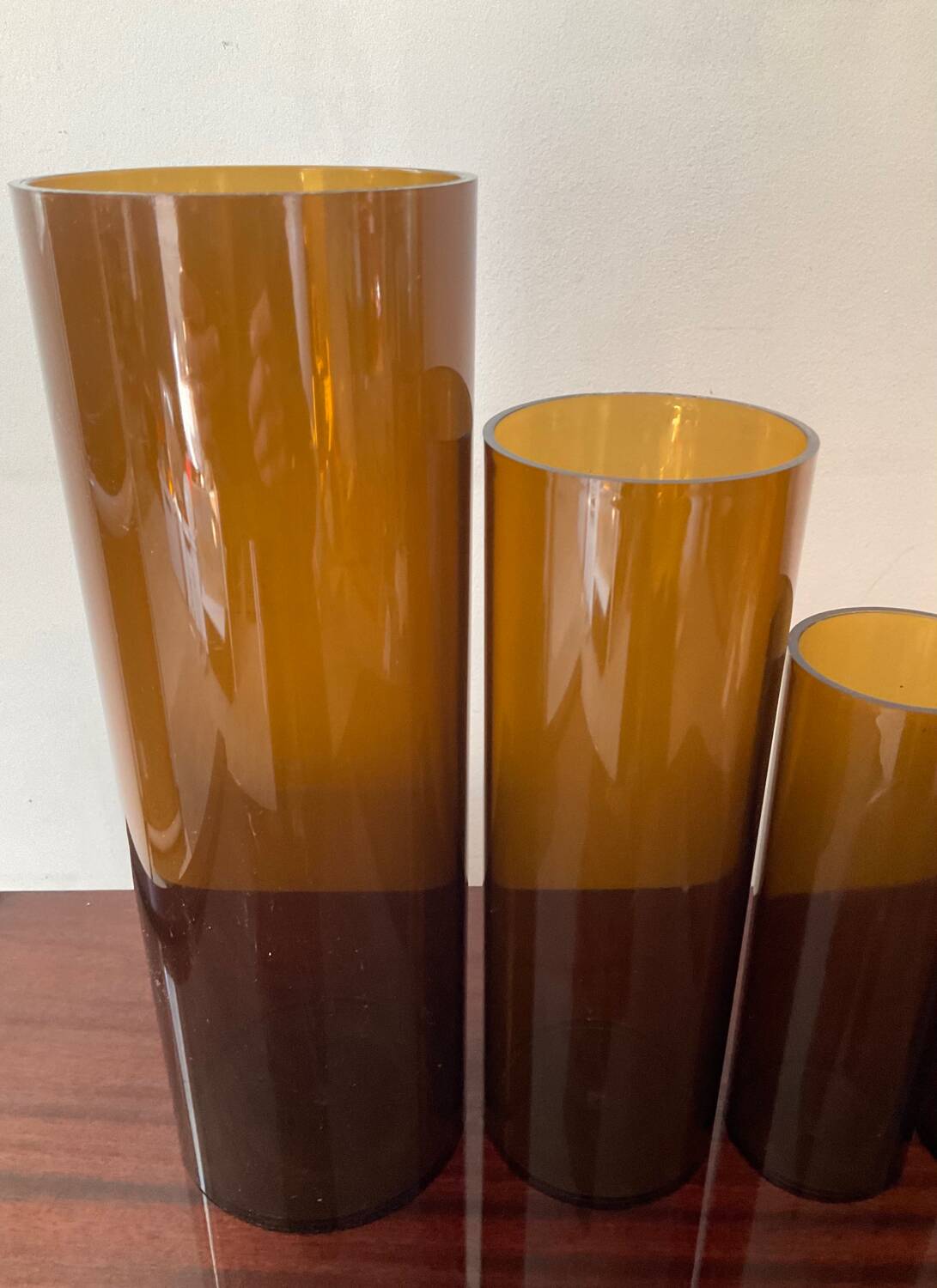 Series of 4 Jacques Bedat nesting vases from the 70s