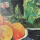 Still life painting in oil
