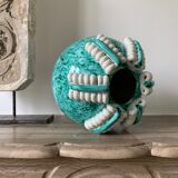 Vase green ball Gustave Asch for Primavera model ball called Sainte Radegonde