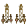 Pair Of Vintage French Brass Sconces