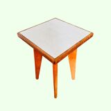 Small vintage side table with compass legs