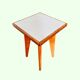 Petite table d’appoint vintage pieds compas