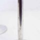 Set of 3 silver metal candle holders