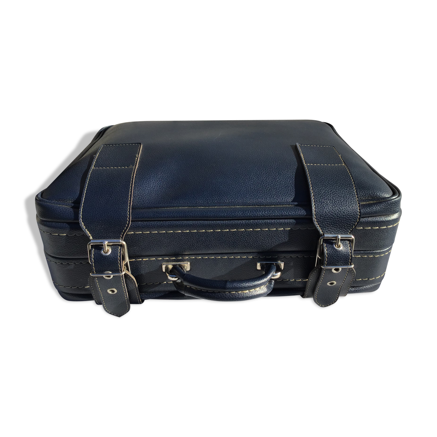 Soft navy case like leather