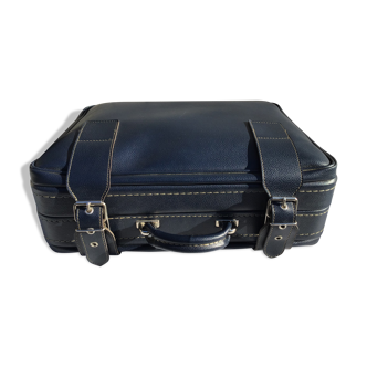 Valise souple marine similicuir