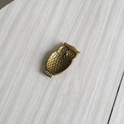Vide-poche hibou en métal doré