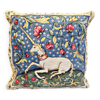 RARE France - J. Pansu Paris Tapestry Cushion - The Unicorn