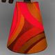 Wall lamp/scissor lamp with new shade from repurposed 1960s printed fabric by Metsovaara . Sweden 19