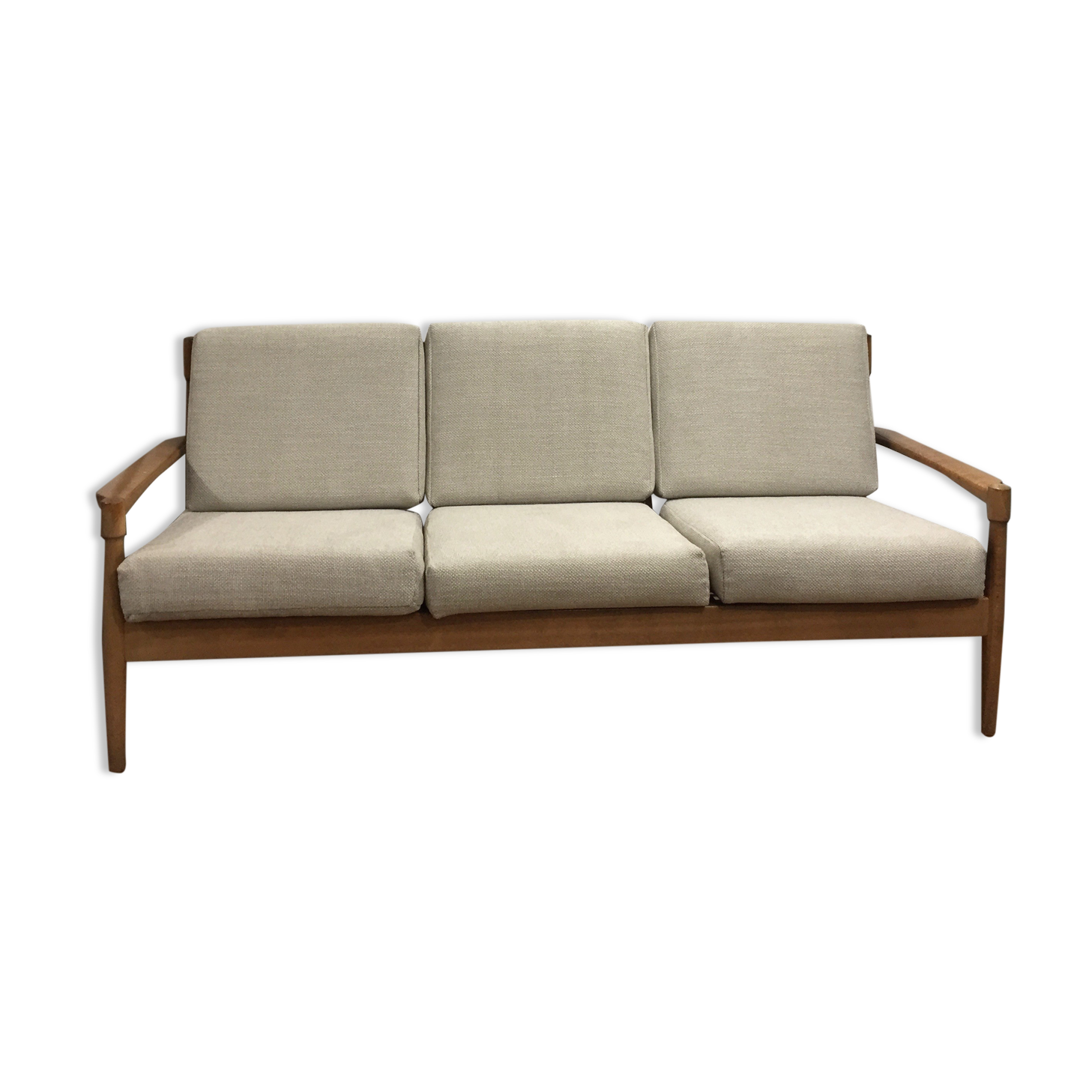 Reupholstered scandinavian sofa