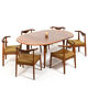 Chaises Cowhorn  et table par Svend Aage Madsen