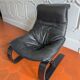 Fauteuil cuir années 70 de Nelo Möbel