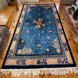 Tapis Pékin chinois ancien fait main