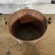 Old copper flower pot