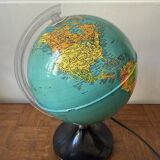 Antique illuminated globe