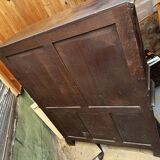 Pair of Gothic style cabinets in dark oak from the 19th century.