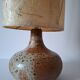 Vintage pyrite stone lamp