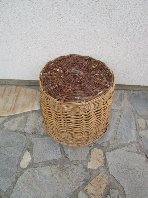 Basket in old wicker