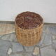 Basket in old wicker