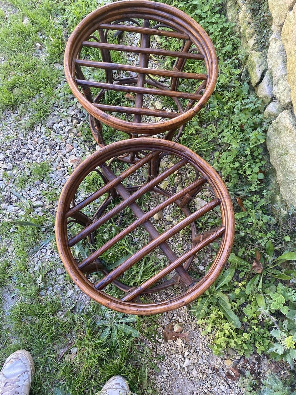 Vintage pouf