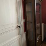 Classic style showcase in varnished wood