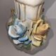 Antique ceramic pot-pourri vase with relief floral decoration.