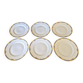 Série de 6 assiettes plates Bernardaud Limoges – Art Déco – A713