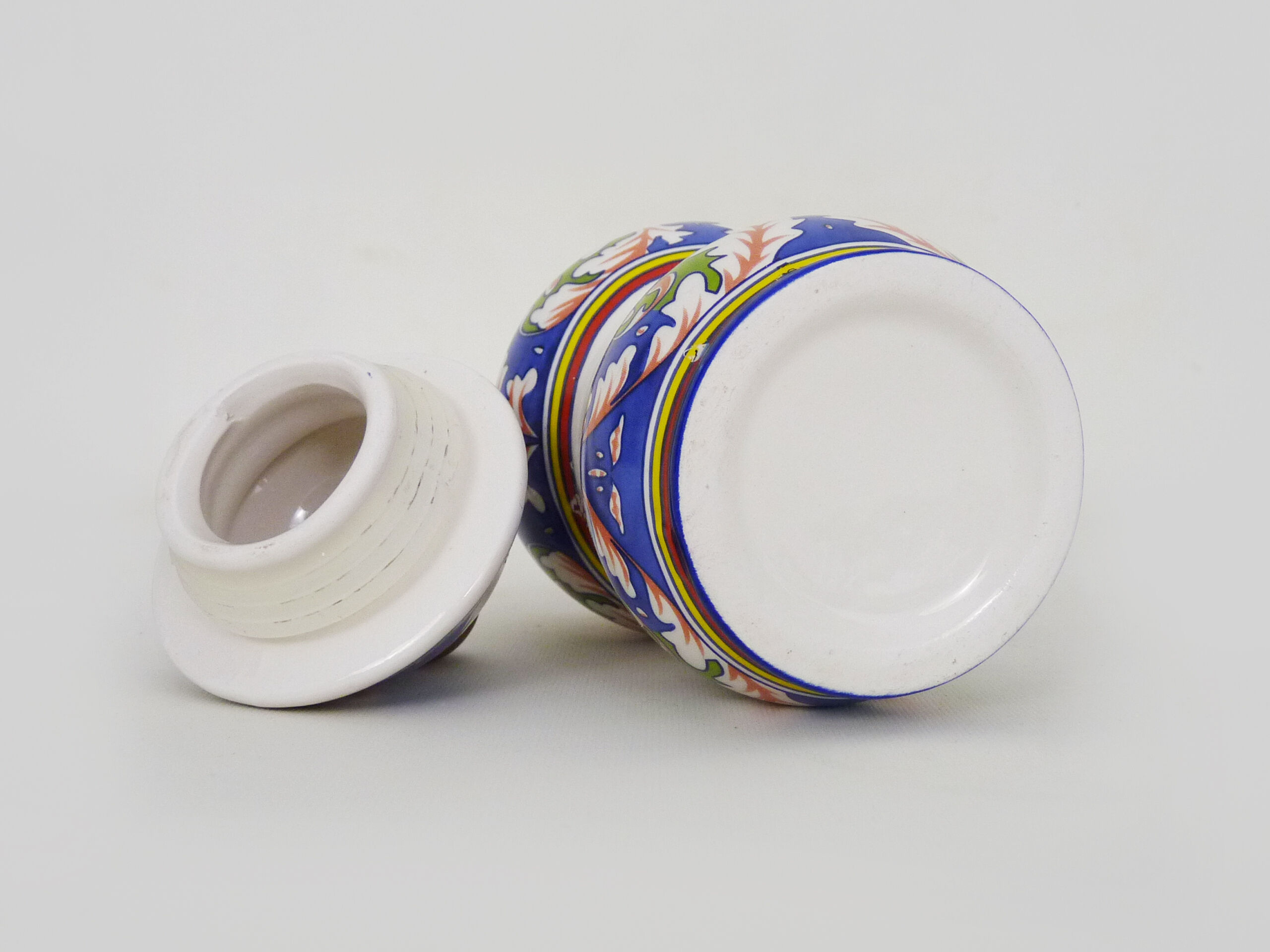 Old apothecary pot, ceramic Thymus medicine jar, 70 80s