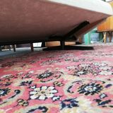 Large vintage convertible sofa bed, 70s, Czechoslovakia