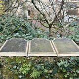 Antique brass fireplace screen