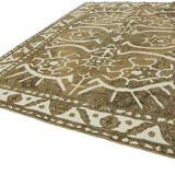 1970s 283 cm x 388 cm beige wool carpet