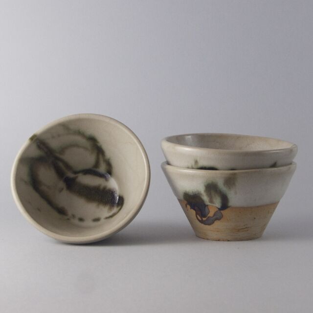 All of the Colombe France pottery bowls