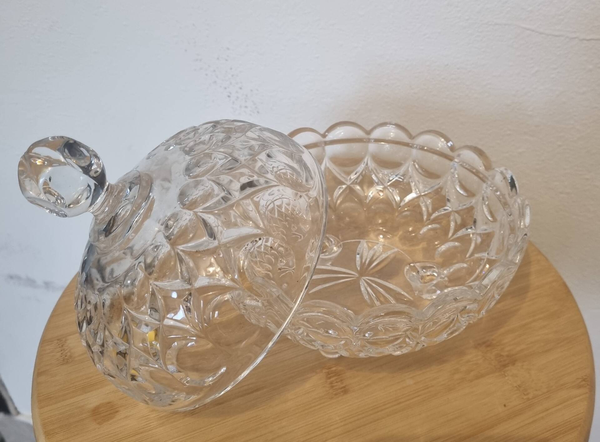Bonbonnière en verre de 1980