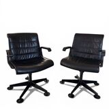 Richard Sapper Office Chair for Knoll - Vintage Black Leather