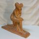 Glazed terracotta sculpture signed André Huguenin-Dumitran - Art Deco period