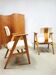 Vintage midcentury Dutch design arm chairs 1950s stoelen